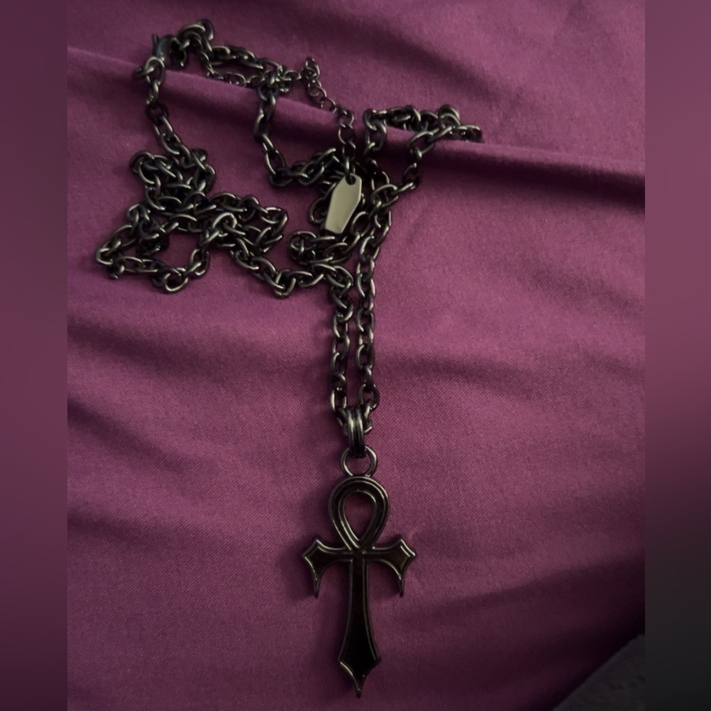 Black Ankhster Necklace